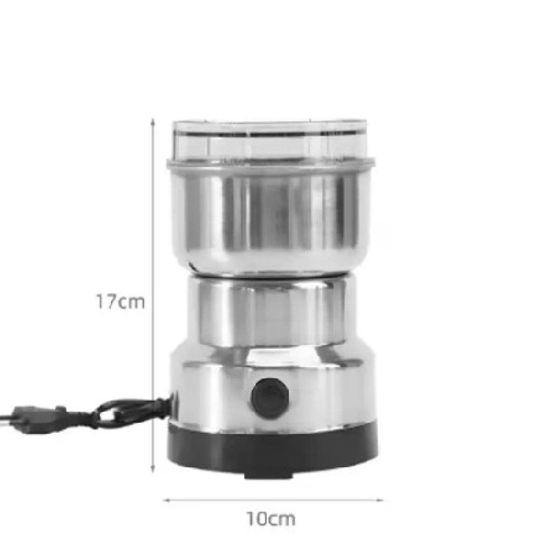 Molinillo Moledor Electrico De Cafe, Granos Y Semillas Color Plateado 1