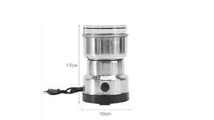 Molinillo Moledor Electrico De Cafe, Granos Y Semillas Color Plateado