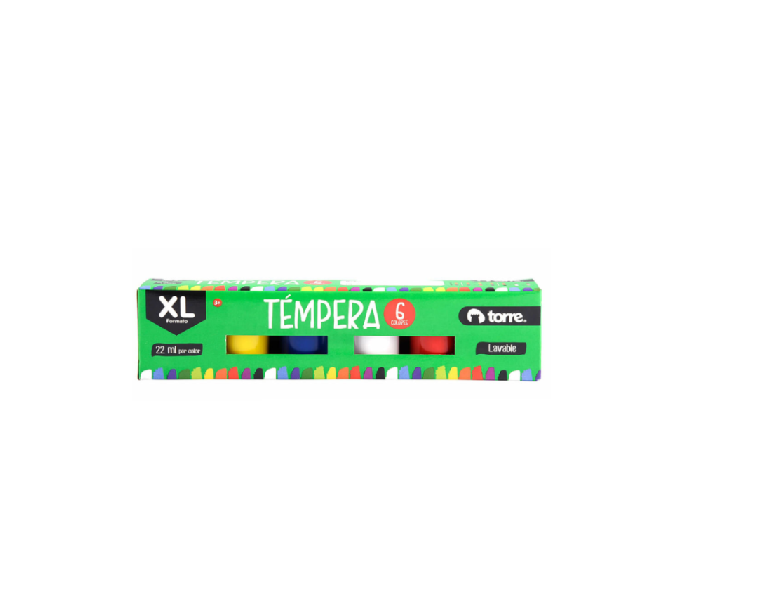 Tempera Solida 12 Colores Torre