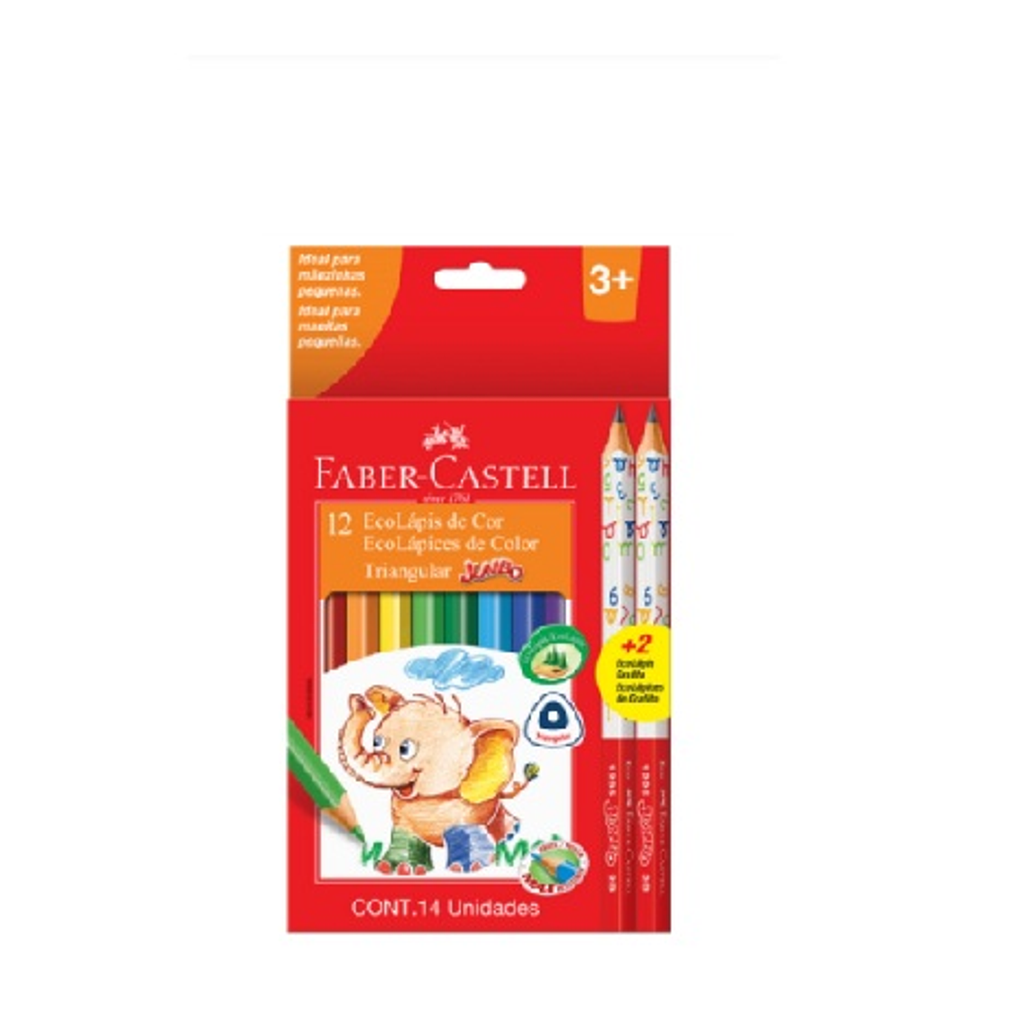 LAPIZ COLOR 12 JUMBO FABER CASTELL 1