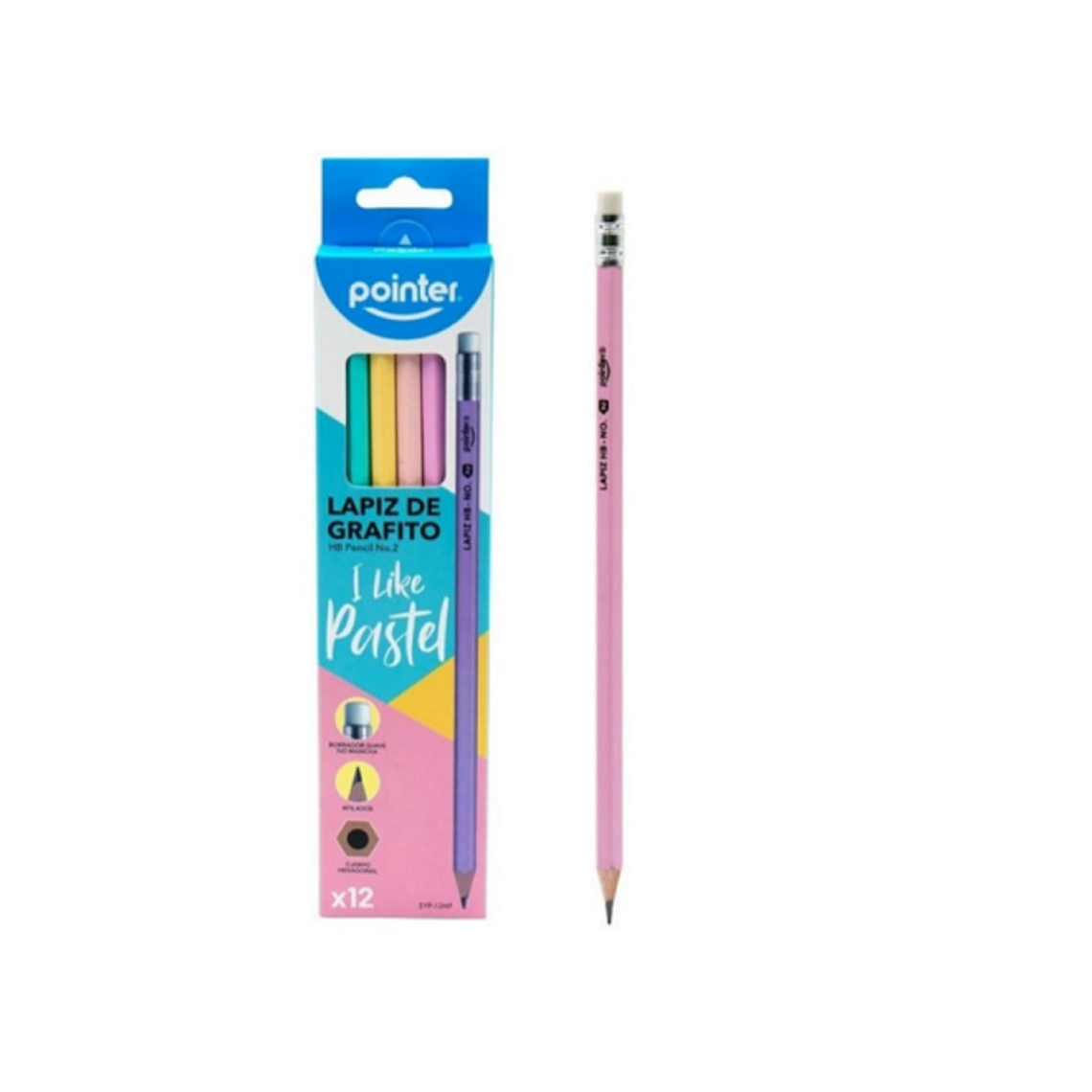 LAPIZ GRAFITO PASTEL POINTER C/U 1