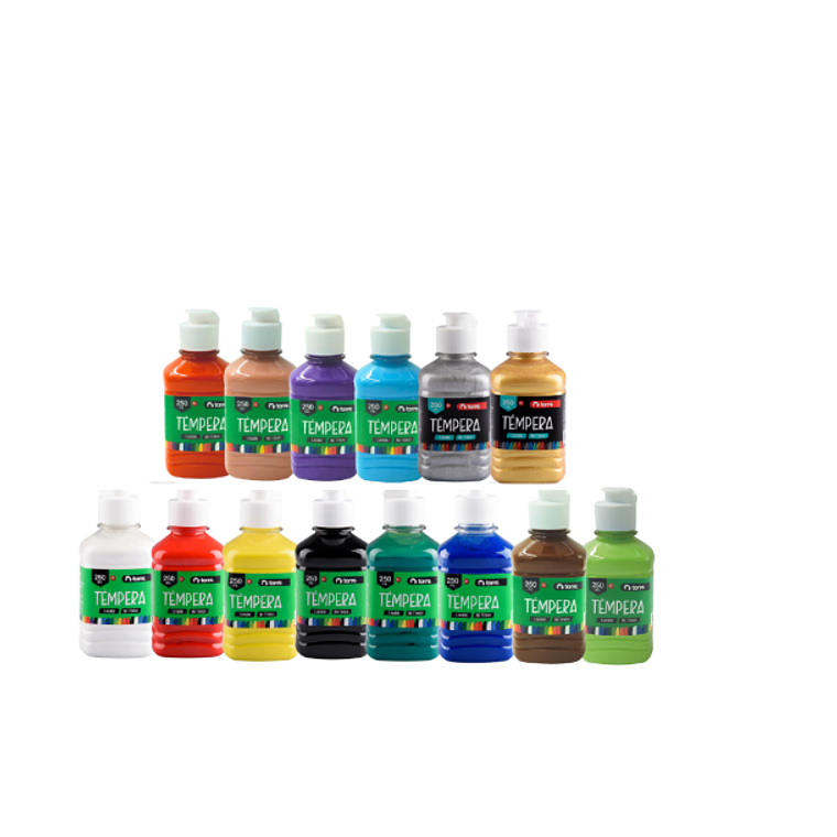 TEMPERA PLATEADO 250ML TORRE 1