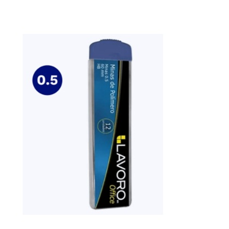Minas Polimero 0,5 Mm 12 Unidades Lavoro 1