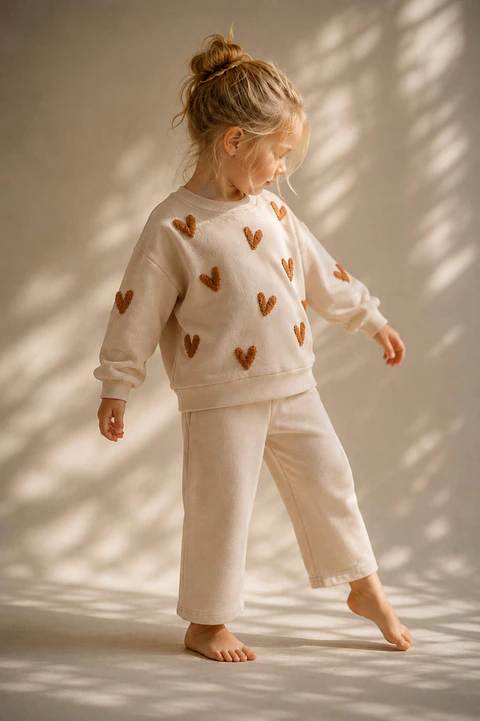 Conjunto Teddy Hearts
