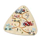 Tablero Laberinto de Autos Montessori — Juguete de Dedo para Bebé - Miniatura 1