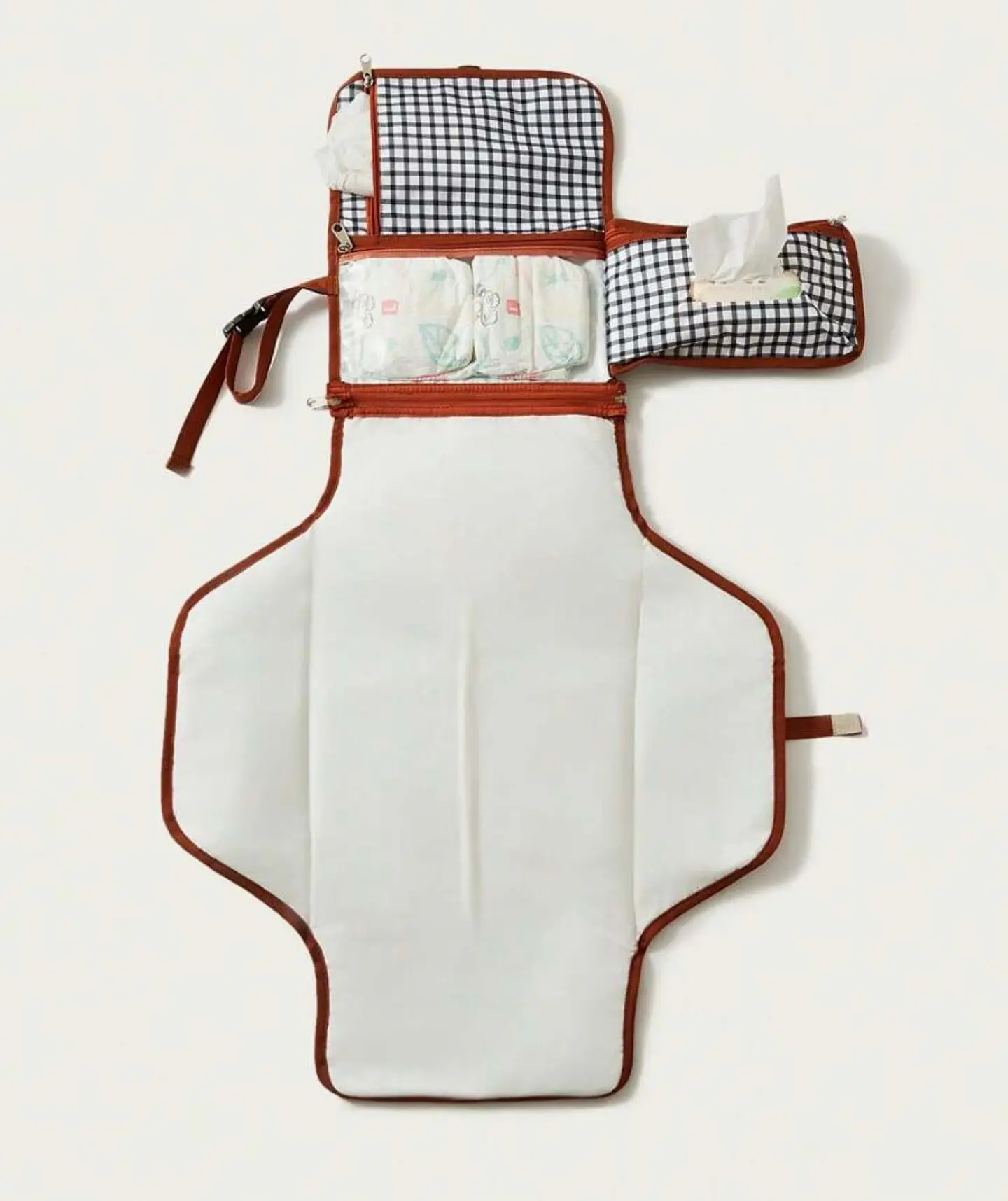 Cambiador de Pañales Portátil Impermeable a Cuadros 5