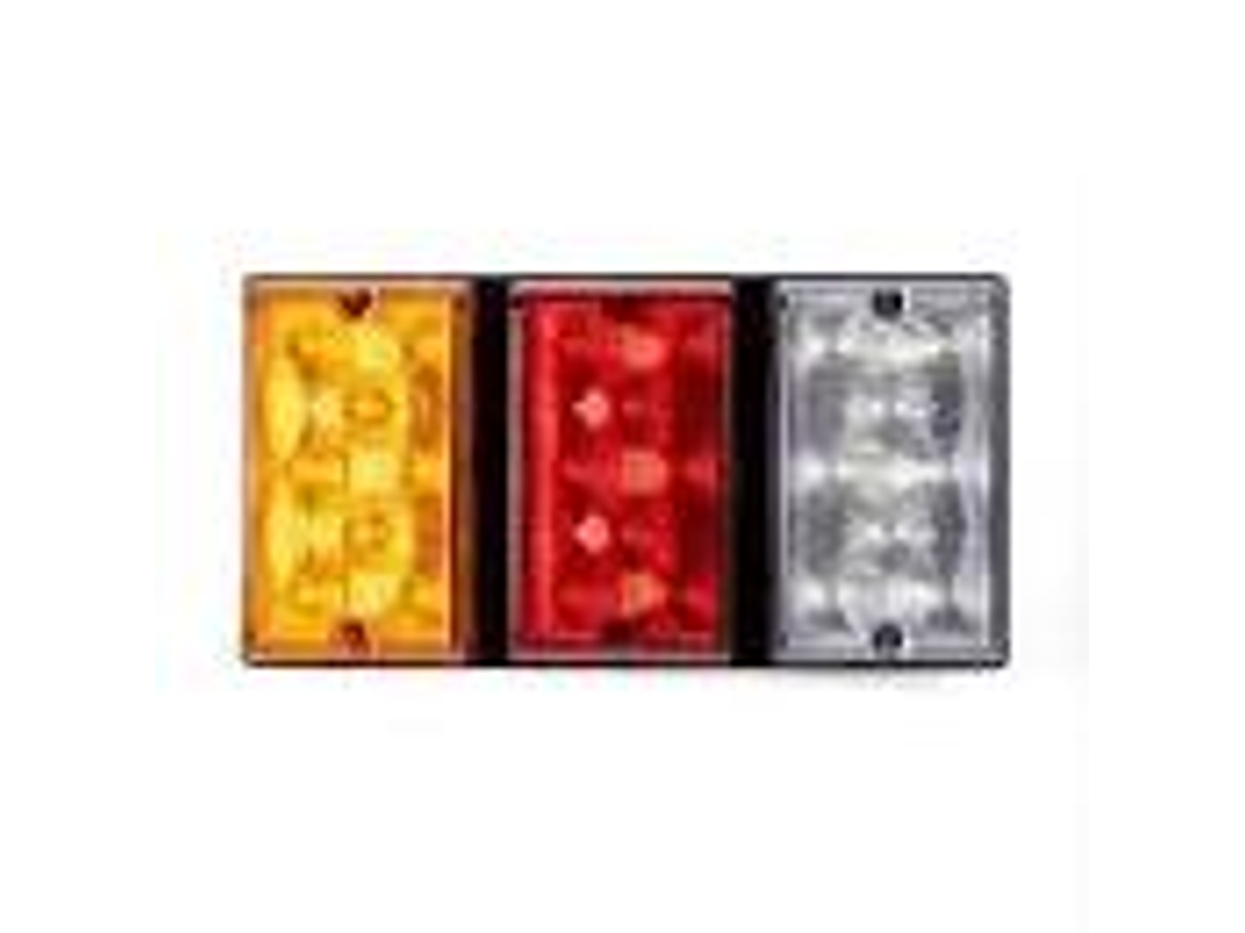 Foco Trasero Remolque Carro Tricolor 12 A 24 Led 1