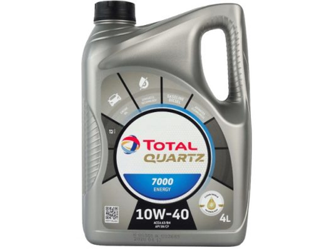 10W40 Aceite Motor Quartz 7000 4L Total **LLEVA 2 O MÁS UNIDADES Y OBTÉN TU DESCUENTO EN EL CARRITO DE COMPRAS**   1