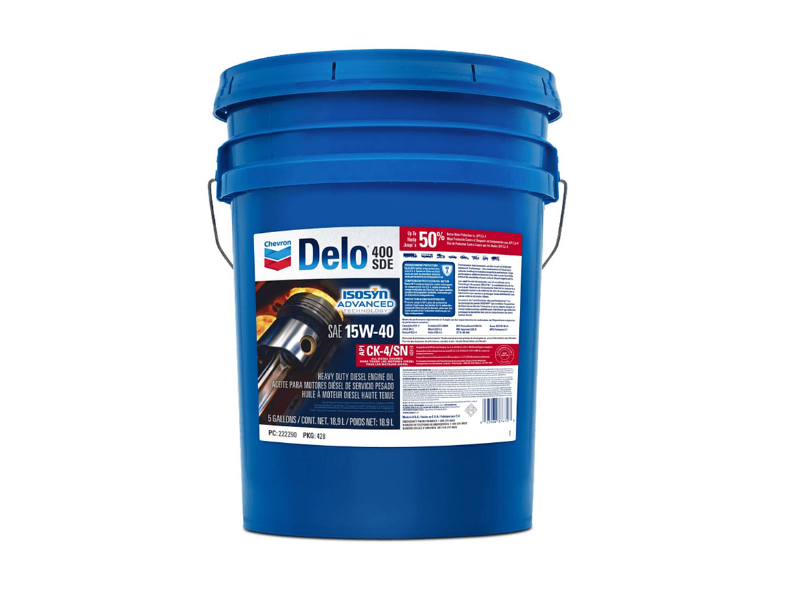 15W40 Aceite Motor  Delo 400 Sde B. 19Lts Chevron 1