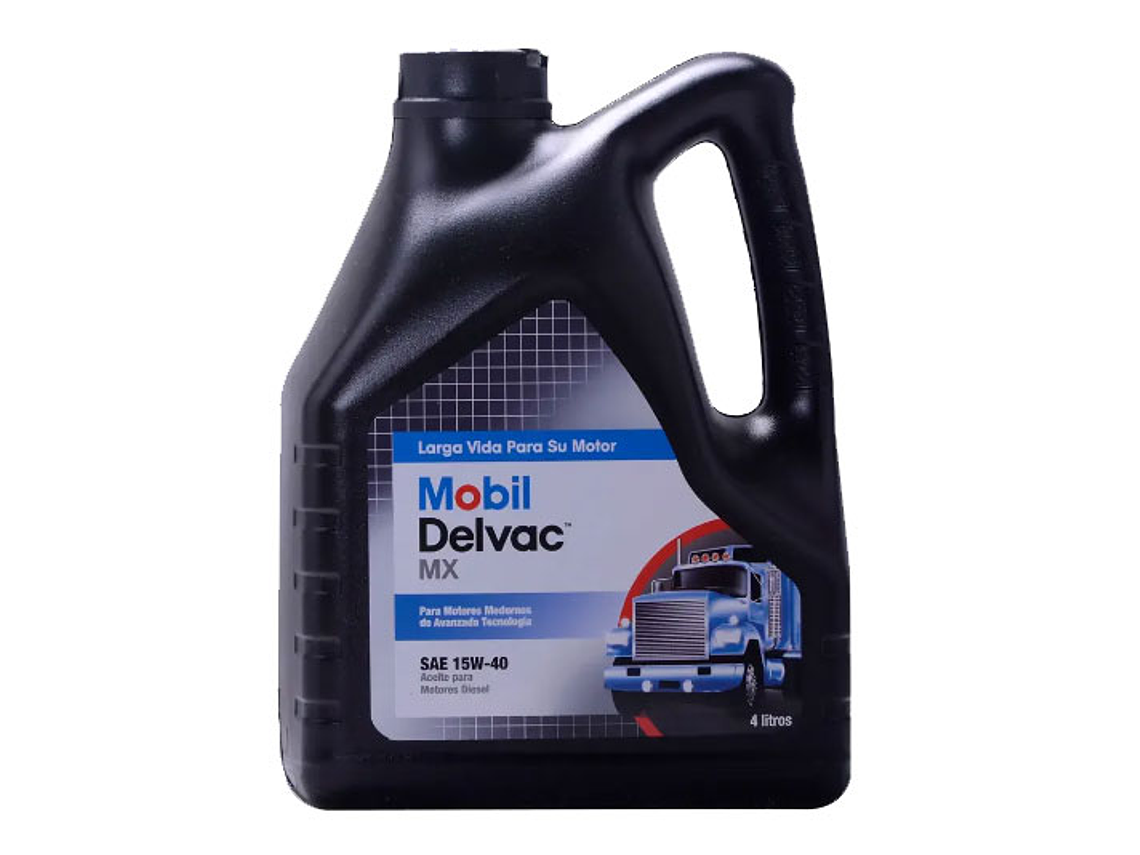 15W40 Aceite Motor  Delvac Mx 4Lt Mobil **LLEVA 2 O MÁS UNIDADES Y OBTÉN TU DESCUENTO EN EL CARRITO DE COMPRAS**   1