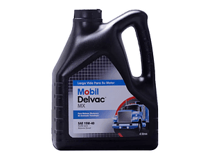 15W40 Aceite Motor  Delvac Mx 4Lt Mobil **LLEVA 2 O MÁS UNIDADES Y OBTÉN TU DESCUENTO EN EL CARRITO DE COMPRAS**  