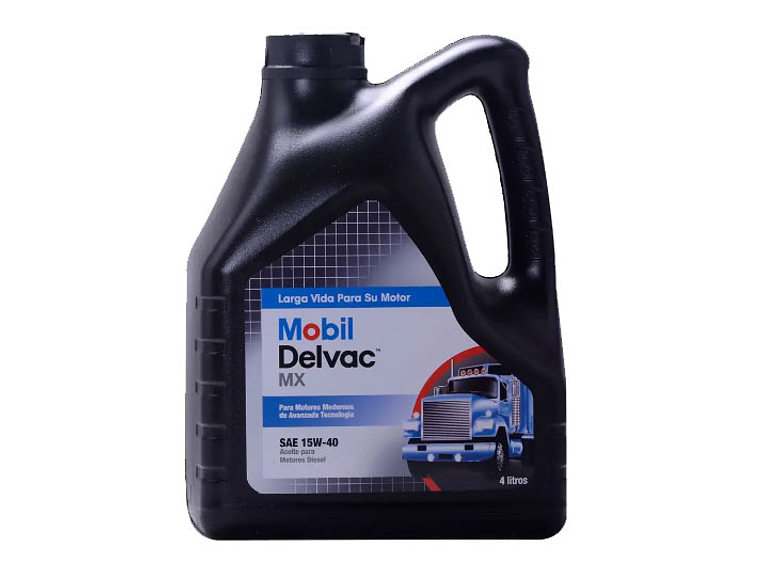 15W40 Aceite Motor  Delvac Mx 4Lt Mobil **LLEVA 2 O MÁS UNIDADES Y OBTÉN TU DESCUENTO EN EL CARRITO DE COMPRAS**   1