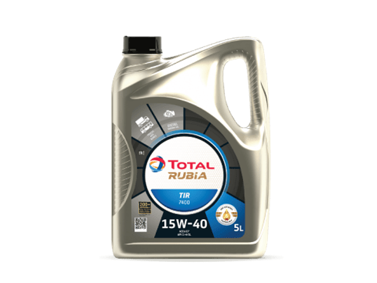 15W40 Aceite Motor  Rubia Tir 7400 5L Total **LLEVA 2 O MÁS UNIDADES Y OBTÉN TU DESCUENTO EN EL CARRITO DE COMPRAS**   1