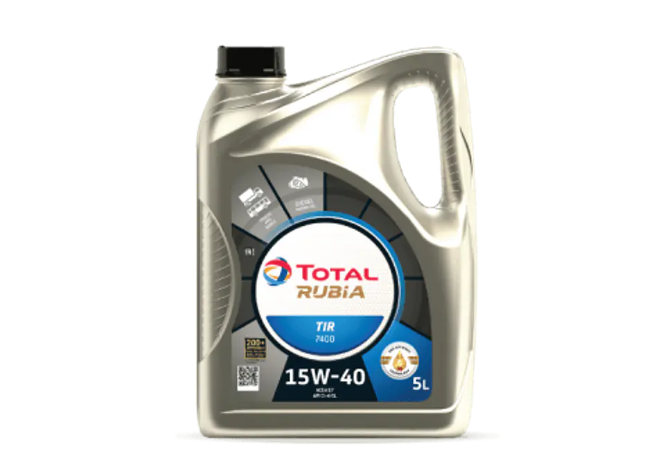 15W40 Aceite Motor  Rubia Tir 7400 5L Total **LLEVA 2 O MµS UNIDADES Y OBTN TU DESCUENTO EN EL CARRITO DE COMPRAS**   1