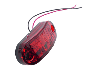 Foco Lateral Rojo 4 Led 12/24V 
