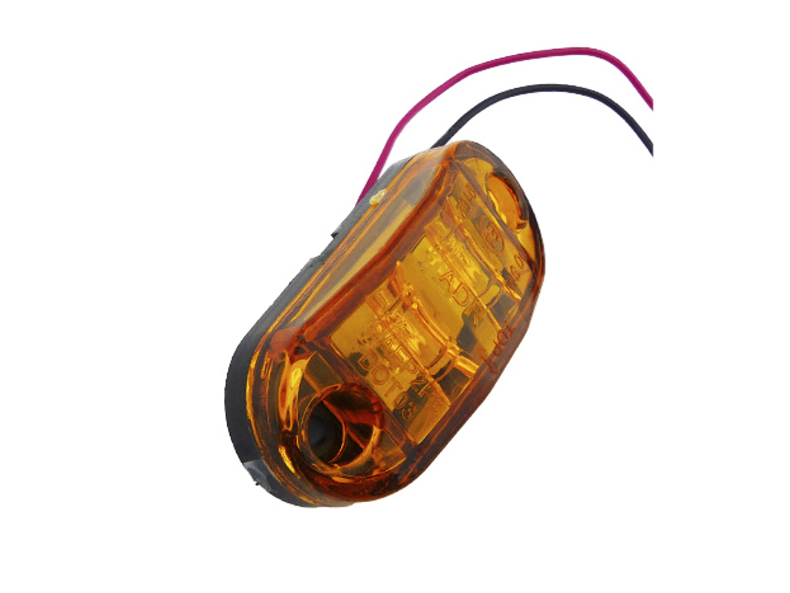 Foco Lateral Ambar 4 Led 12/24V  1