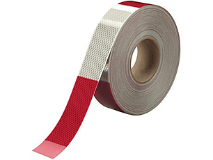 Rollo Cinta 3M Blanco/Rojo Rollo