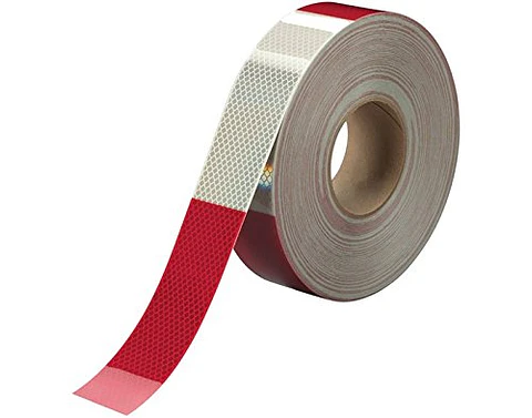 Rollo Cinta 3M Blanco/Rojo Rollo