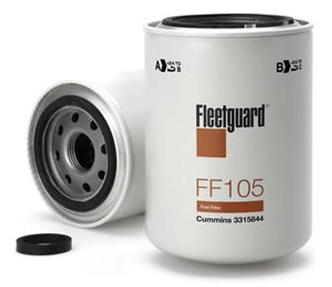 FILTRO DE COMBUSTIBLE FLEETGUARD FF105D PARA MOTOR MARCA CUMMINS. 