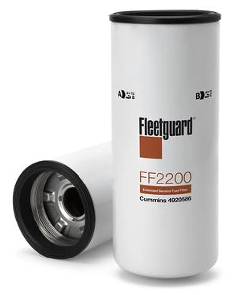 FILTRO DE COMBUSTIBLE FLEETGUARD FF2200 PARA MOTOR MARCA CUMMINS. 
