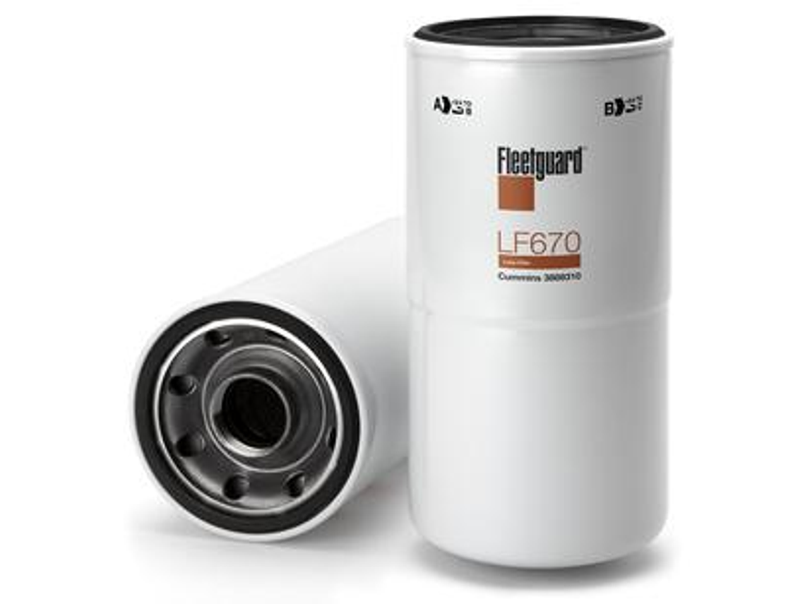 Filtro De Aceite Fleetguard Lf670 Para Motor Marca Cummins.  1