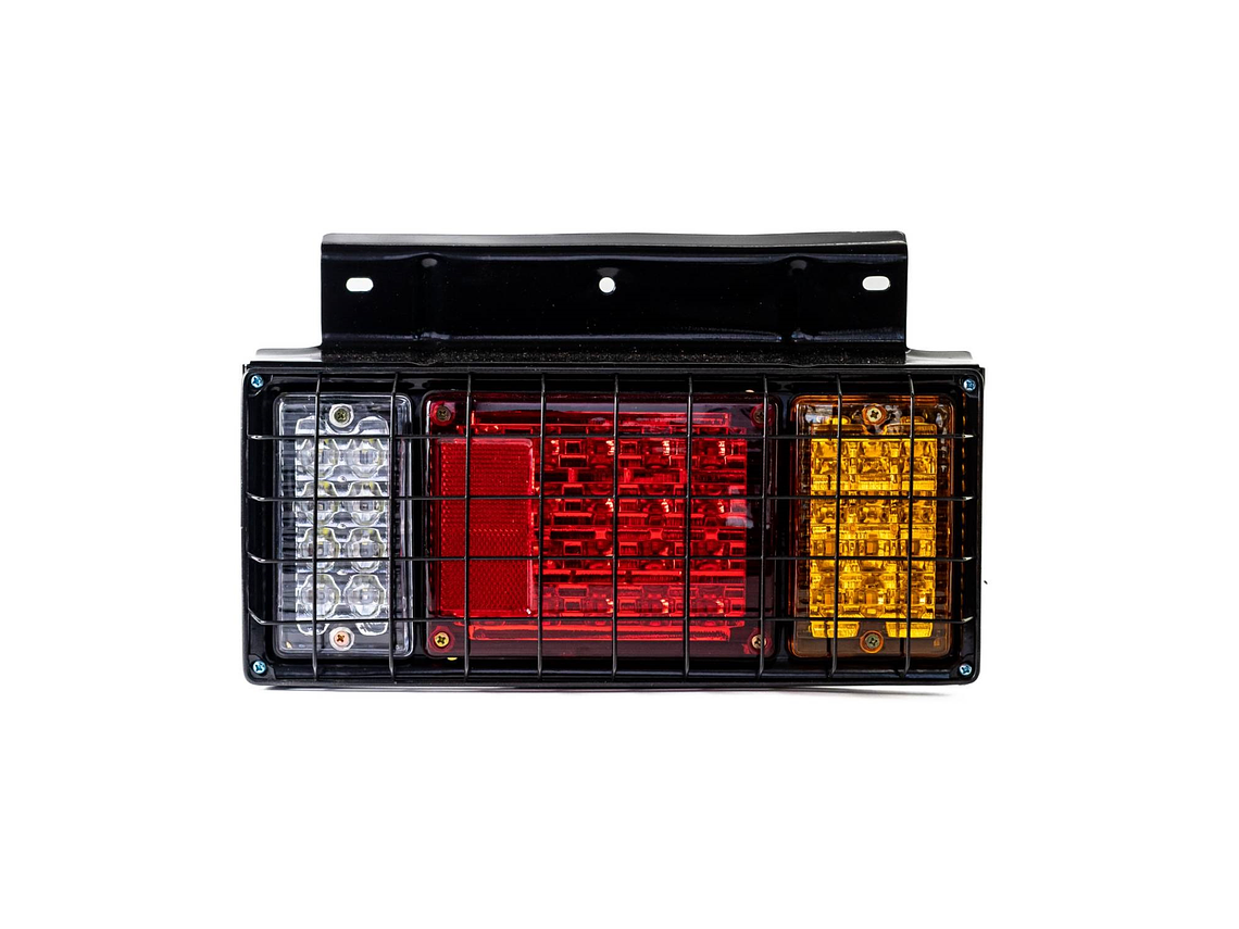 Foco Tricolor Con Rejilla 12/24V Para Apernar 1