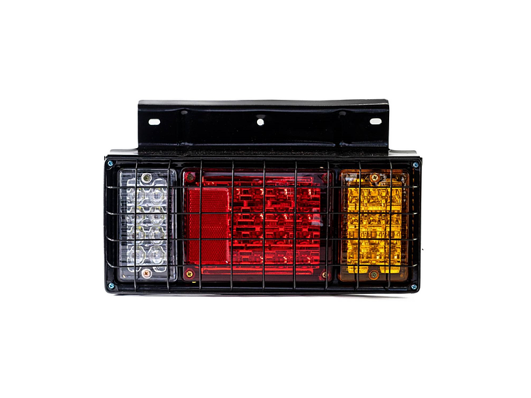 Foco Tricolor Con Rejilla 12/24V Para Apernar 1