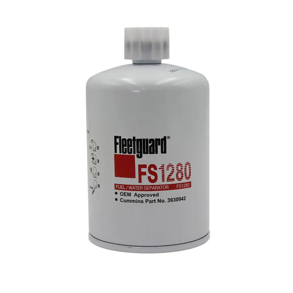 FILTRO DE SEPARADOR FLEETGUARD FS1280 PARA MOTOR MARCA CUMMINS.  1