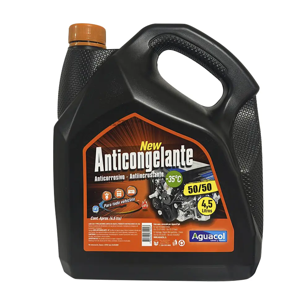 Bidon New Anticongelante 50/50 //4.5Lts Oferta **LLEVA 2 O MÁS UNIDADES Y OBTÉN TU DESCUENTO EN EL CARRITO DE COMPRAS**   1