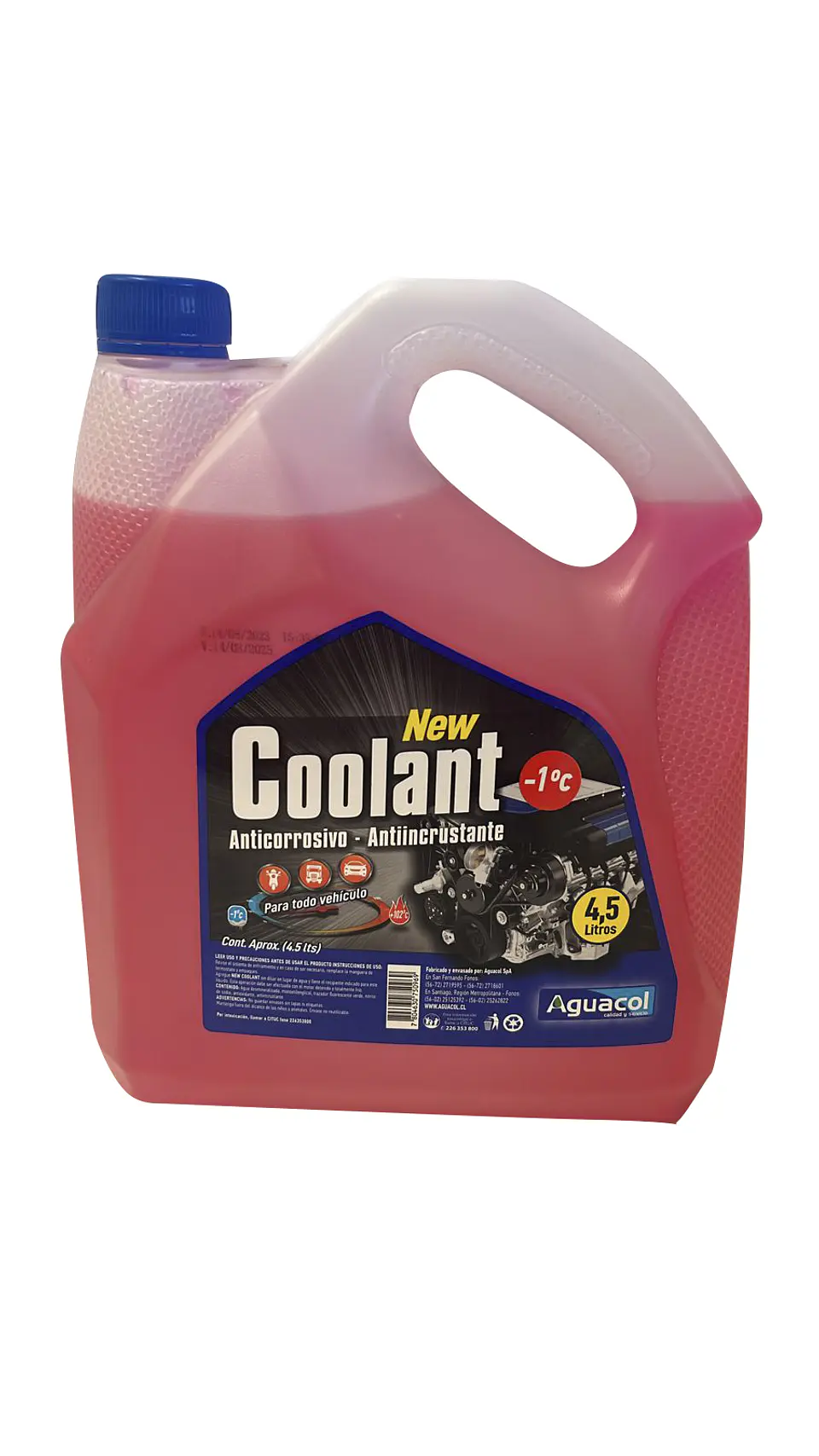  Bidon New Coolant -1 4.5 Lts ( Rosado) Oferta! 1