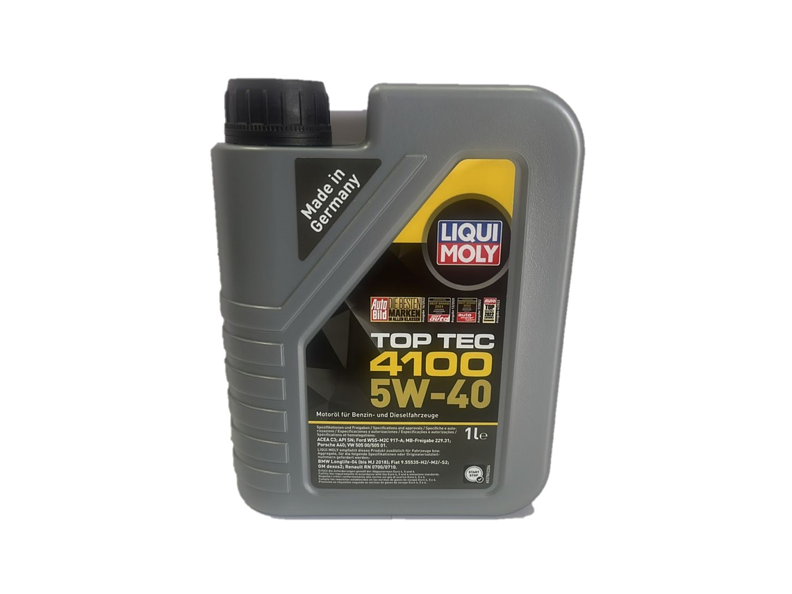 Aceite Motor Liqui Moly 5W40 Top Tec 4100 1 Litro 1