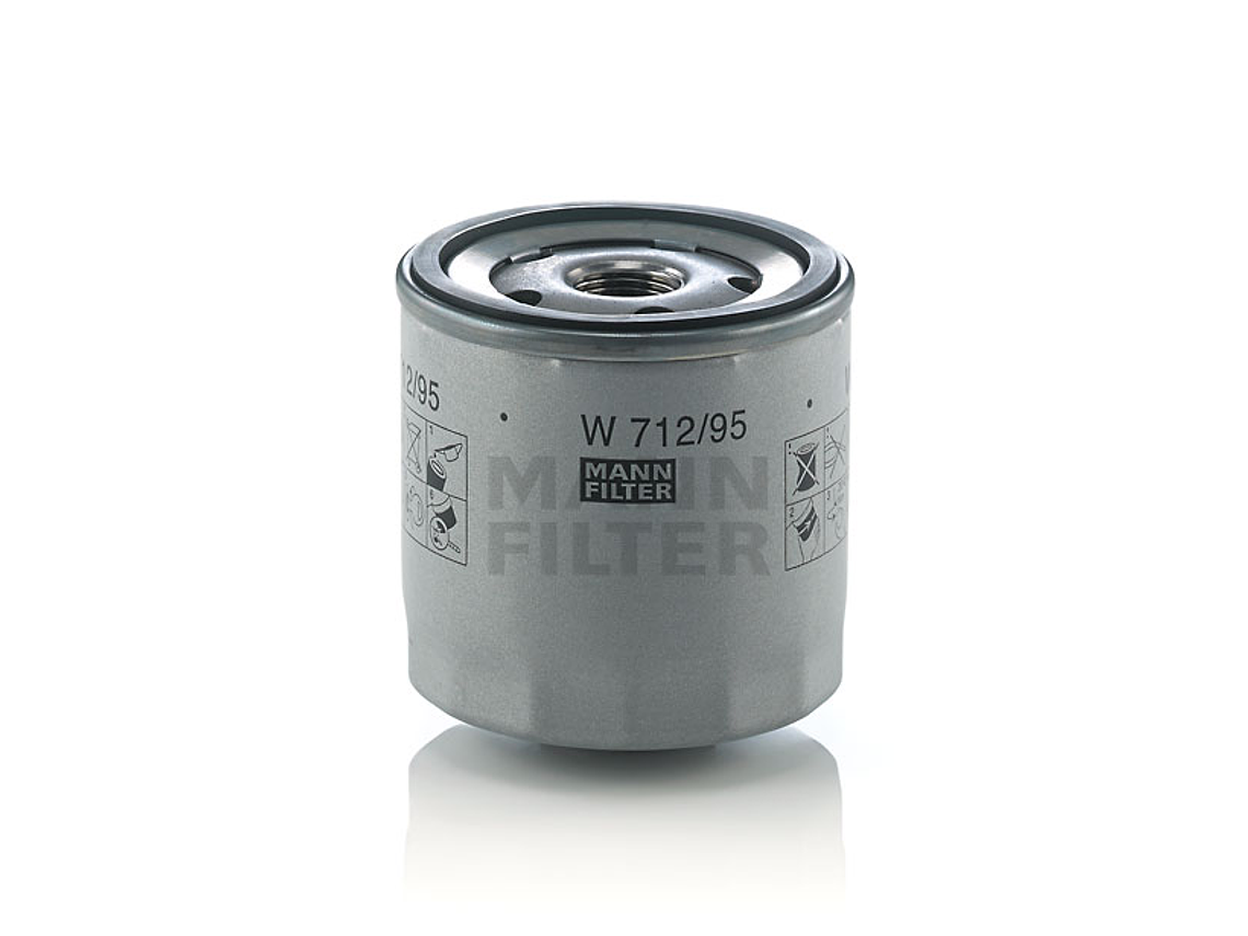  Filtro De Aceite W712/95 Marca Mann 1