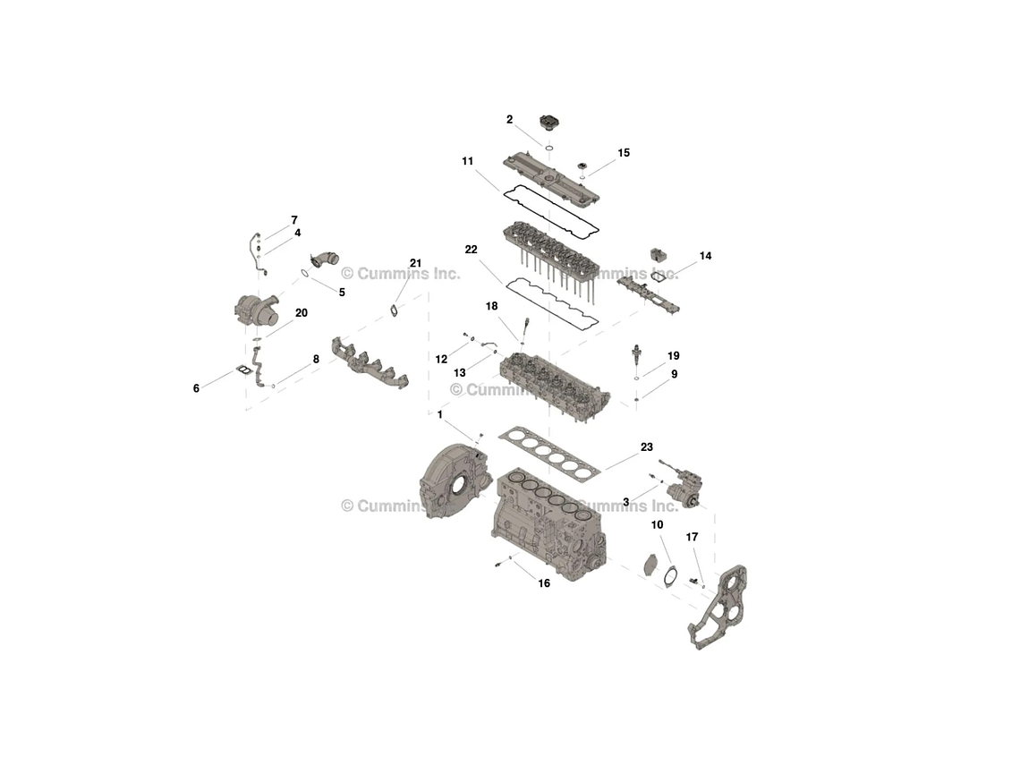 Kit Empaquetadura Superior 5579029-00 Cummins 1