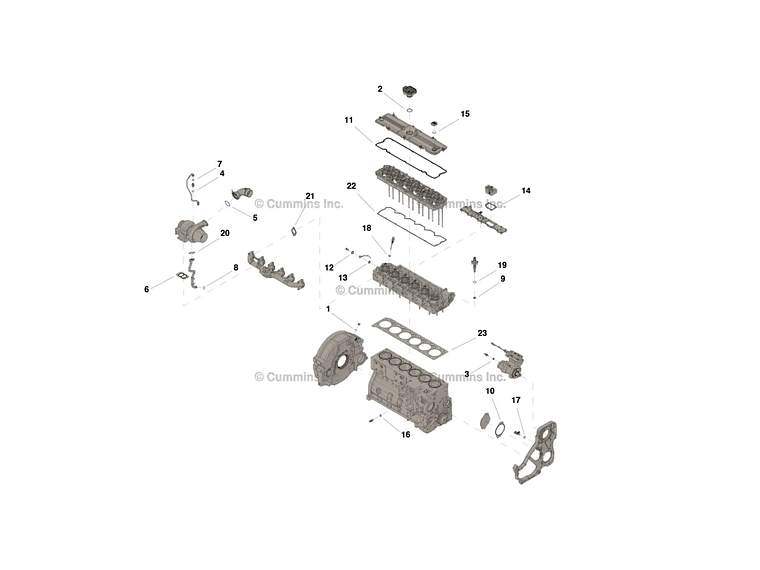 Kit Empaquetadura Superior 5579029-00 Cummins 1