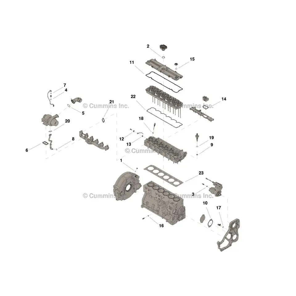 Kit Empaquetadura Superior 5579029-00 Cummins 1