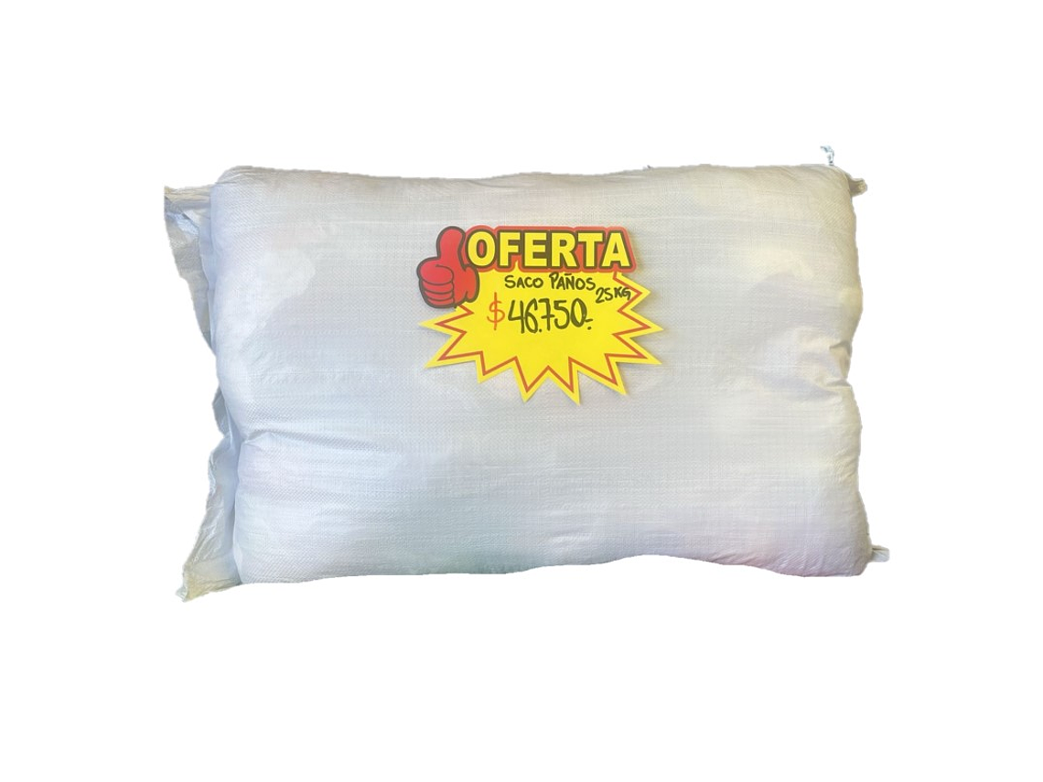 25 kilos Saco Paño Polera Algodon Mecanico Oferta! 1