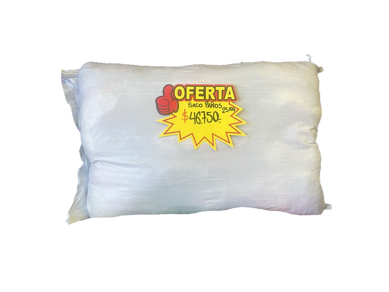 25 kilos Saco Paño Polera Algodon Mecanico Oferta! 1