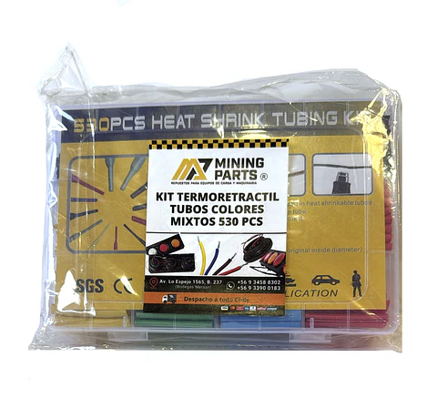 TUBOS TERMORETRACTIL COLORES MIXTOS 530 PZ