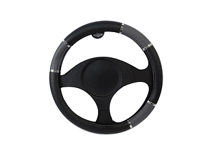 CUBRE VOLANTE NEGRO APLICACION GRIS