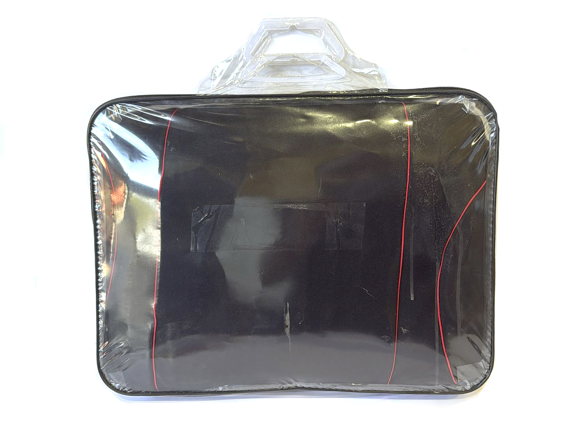 FUNDA CUBRE ASIENTO JGO 8 PZAS NEGRO /ROJO 1