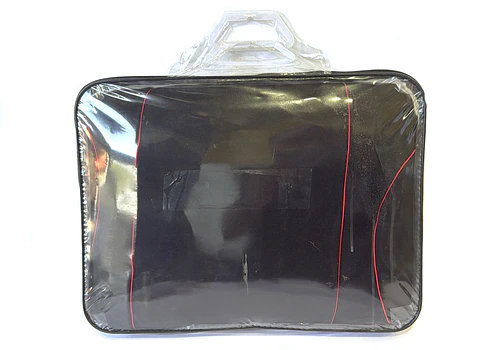 FUNDA CUBRE ASIENTO JGO 8 PZAS NEGRO /ROJO