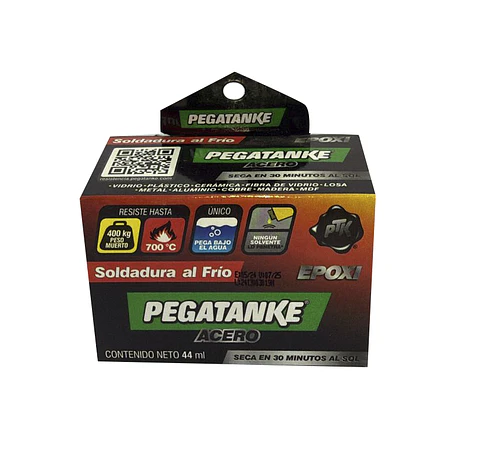 PEGATANKE SOLD EN FRIO EPOXICO ACERO 44ML 