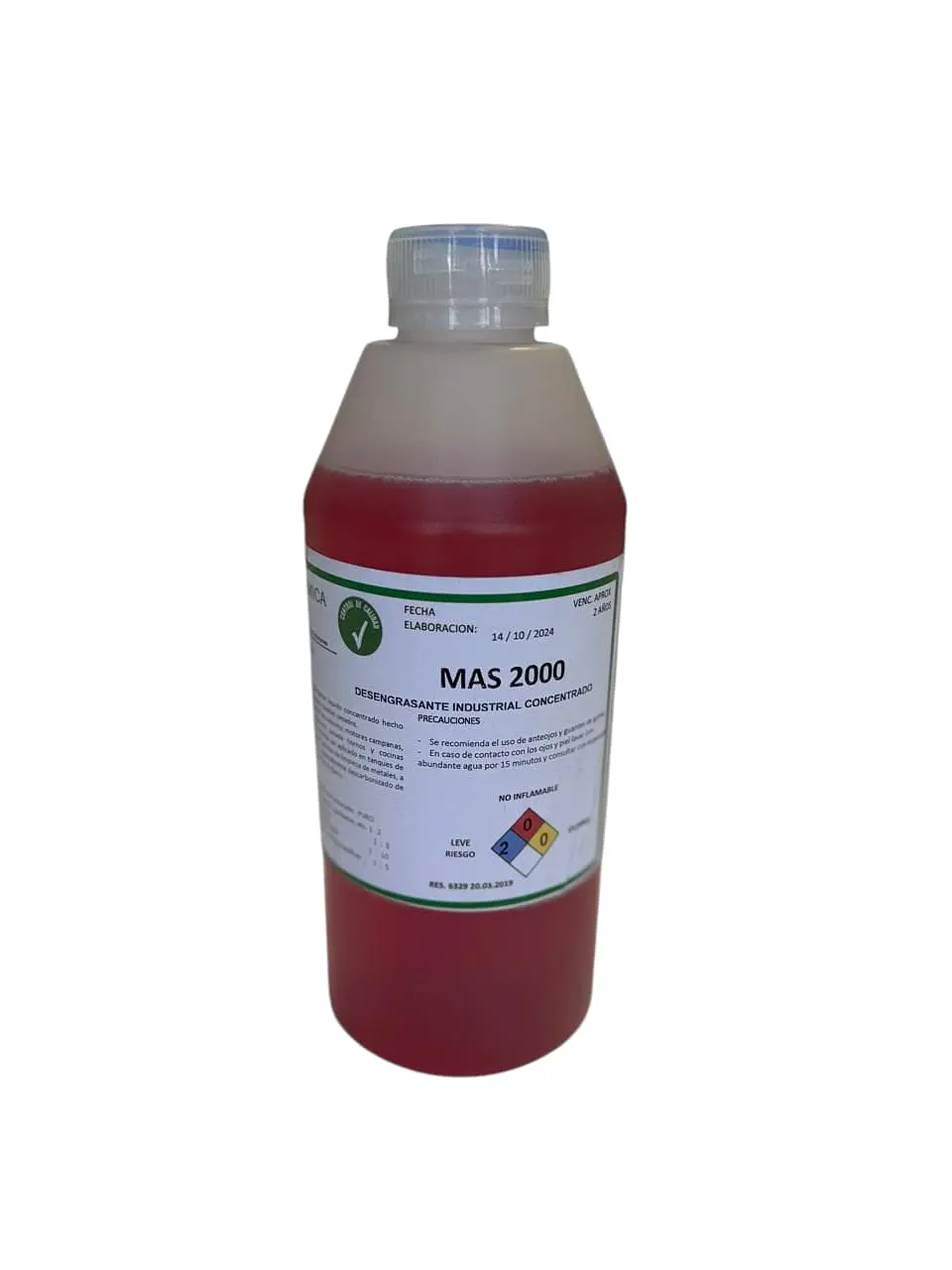 Desengrasante Idustrial Concentrado 1Lts Mas Quimica 1