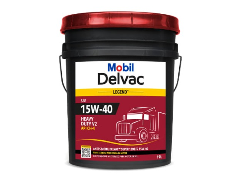 15W40 Aceite Motor  Delvac Super 1200 F2 19Lt Mobil  1