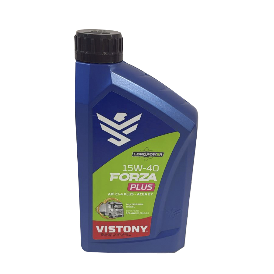 1000407- SAE 15W40-1LITRO ACEITE FORZA PLUS SAE 15W40 1 LITROS VISTONY