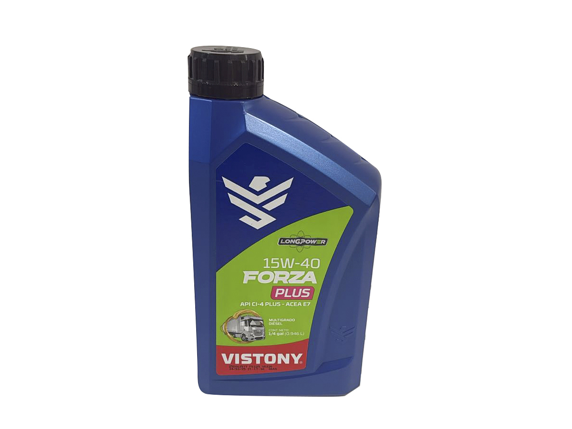1000407- SAE 15W40-1LITRO   ACEITE FORZA PLUS SAE 15W40 1 LITROS VISTONY **LLEVA 2 O MÁS UNIDADES Y OBTÉN TU DESCUENTO EN EL CARRITO DE COMPRAS**   1