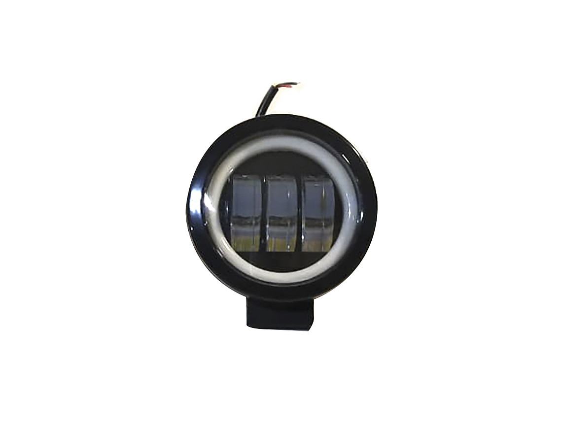 56127   FOCO LED 90 MM DIAM. FLASH BIVOLT CON HAALO AMBAR -AZUL 1