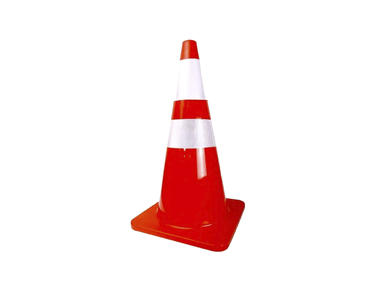 EPPBAS28   CONO BASE NARANJA 28 DOBLE CINTA REFLECTANTE 1