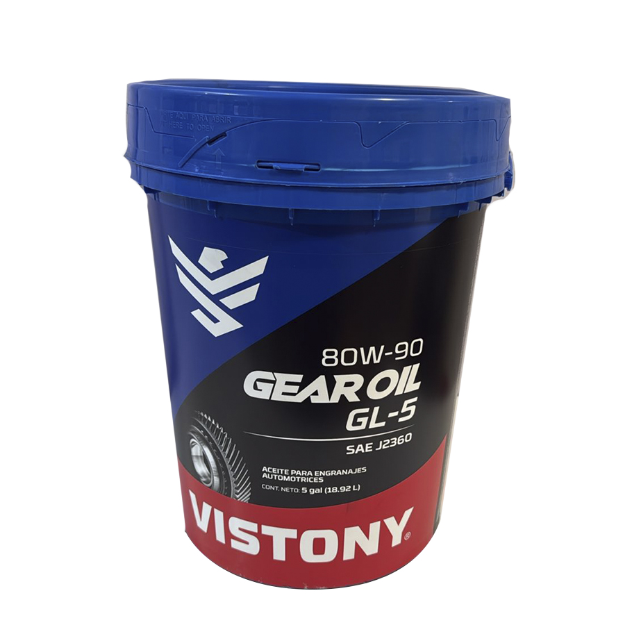 1000139 ACEITE GEAR OIL GL-5 SAE 80W90 DE 19 LITROS VISTONY