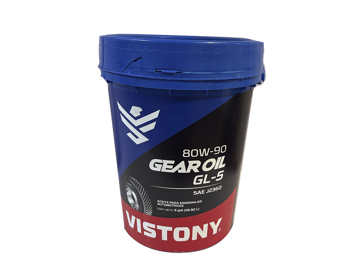 1000139   ACEITE GEAR OIL GL-5 SAE 80W90 DE 19 LITROS VISTONY 1